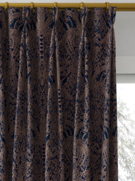 Clarke & Clarke Leopardo Made to Measure Curtains or Roman Blind, Midnight/Copper - thumbnail 4