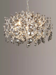 John Lewis Paris Smoke & Clear Crystal Ceiling Light - thumbnail 1