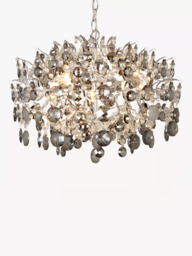 John Lewis Paris Smoke & Clear Crystal Ceiling Light - thumbnail 3