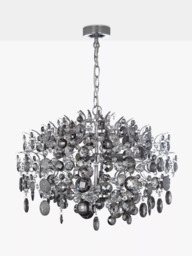 John Lewis Paris Smoke & Clear Crystal Ceiling Light - thumbnail 5