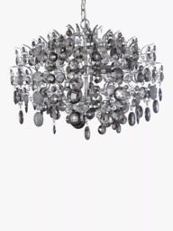 John Lewis Paris Smoke & Clear Crystal Ceiling Light - thumbnail 4