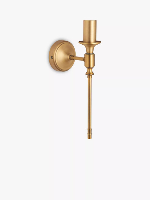 John Lewis Hart Wall Light Fitting, Antique Brass - image 1