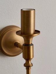 John Lewis Hart Wall Light Fitting, Antique Brass - thumbnail 5