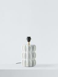 John Lewis Marble Scallop Table Lamp, White - thumbnail 2