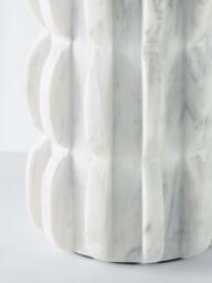 John Lewis Marble Scallop Table Lamp, White - thumbnail 4