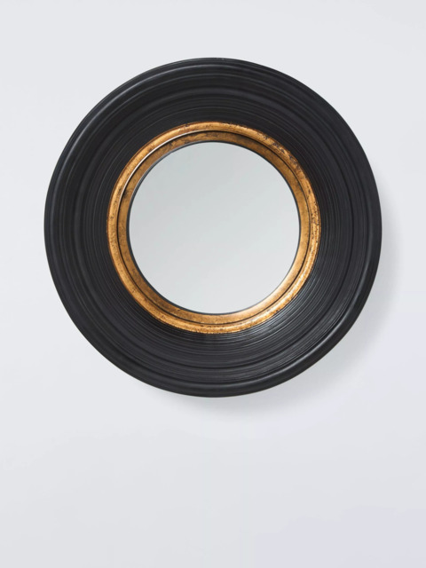 John Lewis Georgian Round Convex Wall Mirror, 40cm, Black - image 1