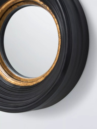 John Lewis Georgian Round Convex Wall Mirror, 40cm, Black - thumbnail 3
