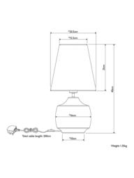 John Lewis Felix Ceramic Table Lamp - thumbnail 6