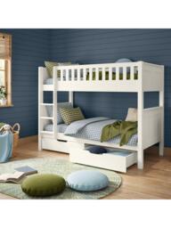 Stompa Arven Bunk Bed with Drawers, White - thumbnail 2