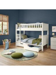 Stompa Arven Bunk Bed with Drawers, White - thumbnail 3