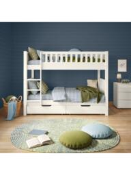 Stompa Arven Bunk Bed with Drawers, White - thumbnail 6