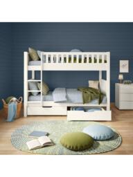 Stompa Arven Bunk Bed with Drawers, White - thumbnail 5