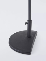 John Lewis Freestanding Balcony Parasol & Base Weight, 2.4 x 2.7m, Oyster - thumbnail 5