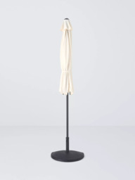 John Lewis Freestanding Balcony Parasol & Base Weight, 2.4 x 2.7m, Oyster - thumbnail 2