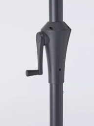 John Lewis Freestanding Balcony Parasol & Base Weight, 2.4 x 2.7m, Oyster - thumbnail 6