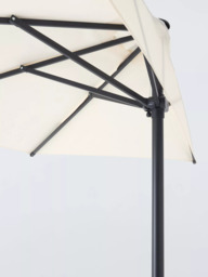 John Lewis Freestanding Balcony Parasol & Base Weight, 2.4 x 2.7m, Oyster - thumbnail 4