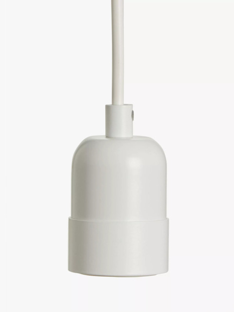 John Lewis Basic Ceiling Pendant Cord, White - image 1