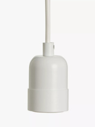 John Lewis Basic Ceiling Pendant Cord, White