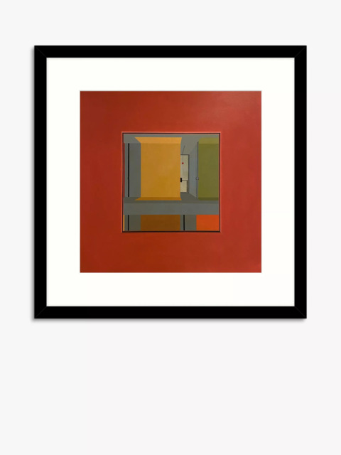 John Lewis Michelle Barratt 'Unité Colour 02.02.' Framed Print, H53.5 x W53.5cm, Red/Multi - image 1