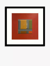 John Lewis Michelle Barratt 'Unité Colour 02.02.' Framed Print, H53.5 x W53.5cm, Red/Multi - thumbnail 1