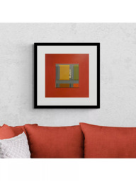 John Lewis Michelle Barratt 'Unité Colour 02.02.' Framed Print, H53.5 x W53.5cm, Red/Multi - thumbnail 2