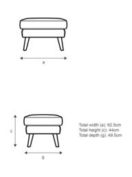 G Plan Vintage The Sixty Five Footstool - thumbnail 2