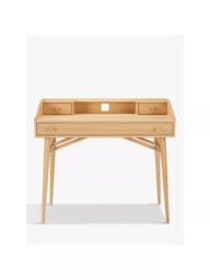 ercol for John Lewis Shalstone Desk, Oak - thumbnail 2