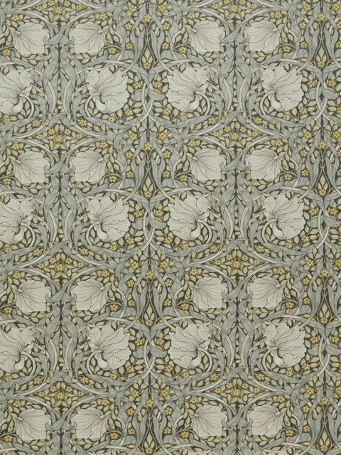 William Morris At Home Pimpernel Velvet Made to Measure Curtains or Roman Blind, Flint - image 1
