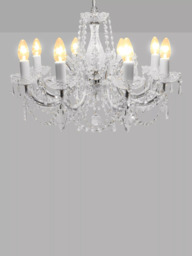 Impex Marie Theresa Crystal Chandelier Ceiling Light, 8 Arms - thumbnail 2