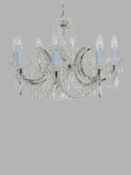 Impex Marie Theresa Crystal Chandelier Ceiling Light, 8 Arms - thumbnail 1