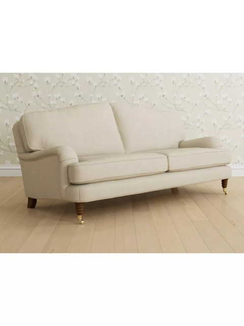 Laura Ashley Lynden Large 3 Seater Sofa, Teak Leg - image 1