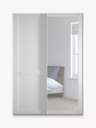 John Lewis Marlow 150cm Mirrored Sliding Door Wardrobe - thumbnail 2