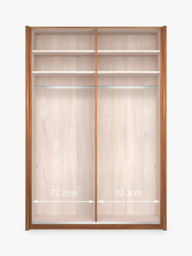 John Lewis Marlow 150cm Mirrored Sliding Door Wardrobe - thumbnail 4