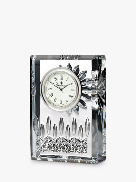 Waterford Crystal Lismore Cut Glass Mantel Clock, Small - image 1