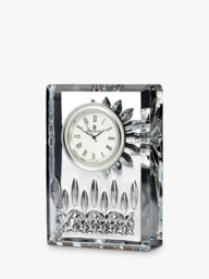 Waterford Crystal Lismore Cut Glass Mantel Clock, Small - thumbnail 1
