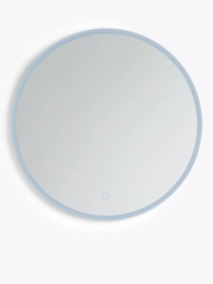 John Lewis Aura Wall Mounted Illuminated Bathroom Mirror, Round - thumbnail 1