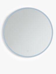 John Lewis Aura Wall Mounted Illuminated Bathroom Mirror, Round