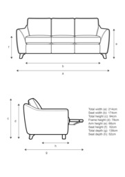 G Plan Vintage The Sixty Eight Large 3 Seater Sofa with Double Footrest Mechanism - thumbnail 2