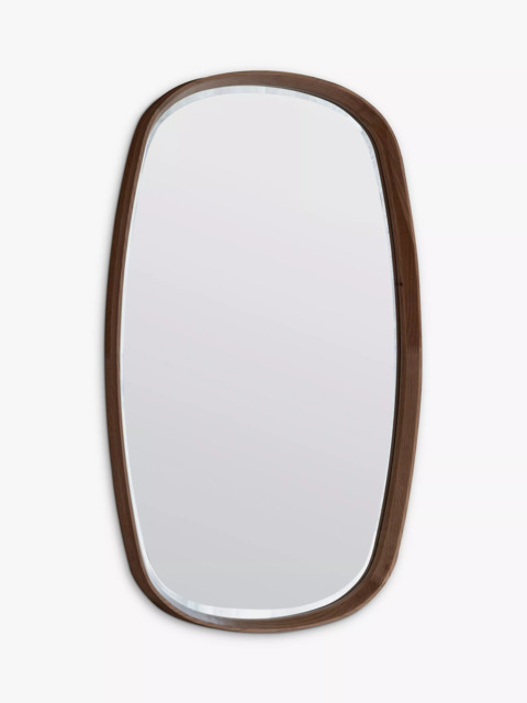 Gallery Direct Keaton Oval Wood Frame Wall Mirror, 90 x 55cm - image 1
