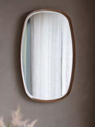 Gallery Direct Keaton Oval Wood Frame Wall Mirror, 90 x 55cm - thumbnail 2