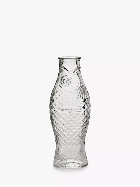 Serax Fish & Fish Glass Bottle Vase/Carafe, 1L