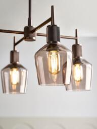 Industville Henley 4 Arm Schoolhouse Shade Pendant Ceiling Light - thumbnail 3