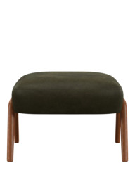 John Lewis Hendricks Leather Footstool, Dark Leg - thumbnail 5
