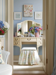 Laura Ashley Clifton Dressing Table & Stool Set, Ivory - thumbnail 4