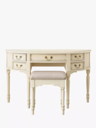 Laura Ashley Clifton Dressing Table & Stool Set, Ivory - thumbnail 2