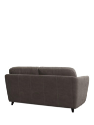 John Lewis Arlo Medium 2 Seater Leather Sofa Bed, Dark Leg - thumbnail 4