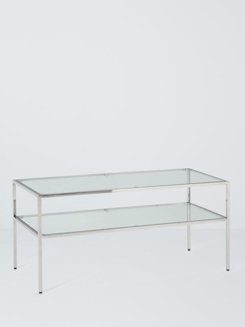 John Lewis Langham Glass Coffee Table, Chrome - image 1