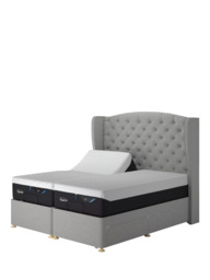 TEMPUR® Suffolk Adjustable Disc Continental 2 Drawer Divan Base, Single