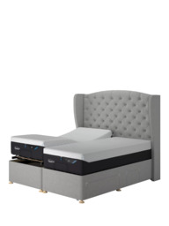 TEMPUR® Suffolk Adjustable Disc Continental 2 Drawer Divan Base, Single - thumbnail 5