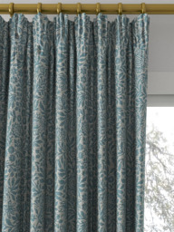 John Lewis Hidcote Weave Made to Measure Curtains or Roman Blind, Heritage Blue - thumbnail 2